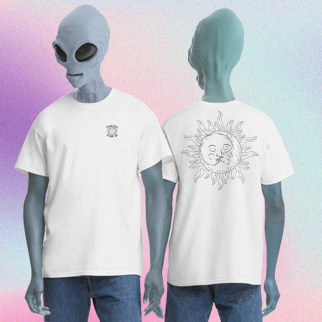 Pust inn, pust ut - Tee (SORT/HVIT)